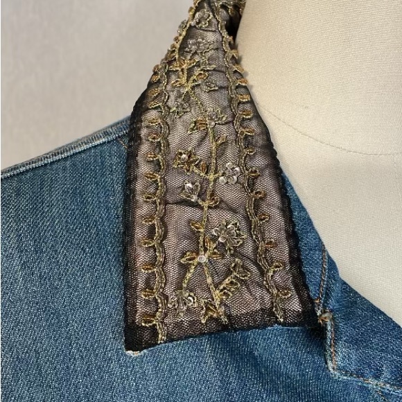 Berek by takako Sakon designer denim jacket , size large. - Picture 13 of 13